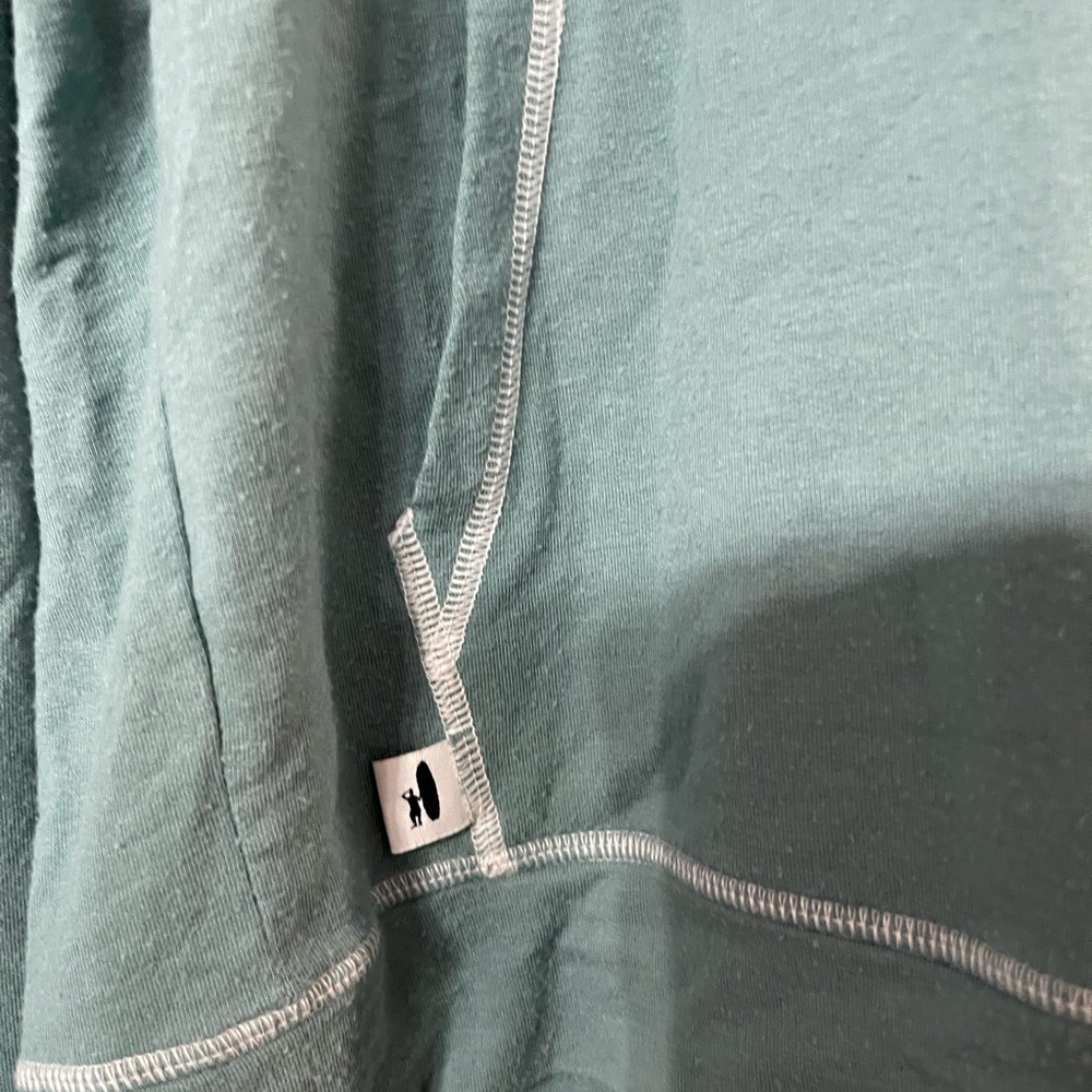 Johnnie-O Bender Melange Hoodie Pullover in Pistachio Large Men's - Picture 3 of 7